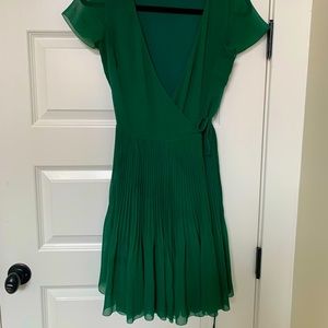 Aritzia Emerald wrap dress